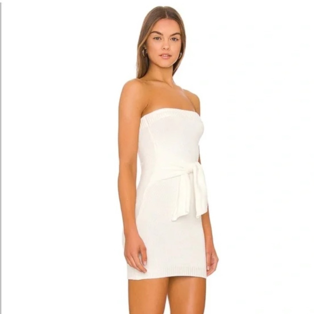 NWOT ALL THE WAYS Revolve Anna Tie Tube Dress in White Size Small